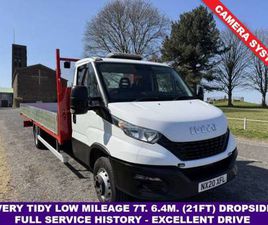 2020 IVECO DAILY 3.0D 70C18 21FT 2IN (6.45M) SCAFFOLD DROPSIDE EU 6 DRW (180PS) DROPSIDE DIESEL M...