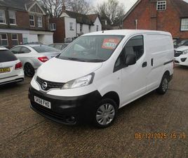 NISSAN NV200 2018 NISSAN NV200 1.5 DCI 110 ACENTA VAN EURO 6 CAR DERIVED VAN DIESEL MANUAL