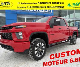 CHEVROLET SILVERADO 2500HD CREW CAB 6.6L GAZ / CUSTUM / CREW CAB / 3.99% D'INTERE
