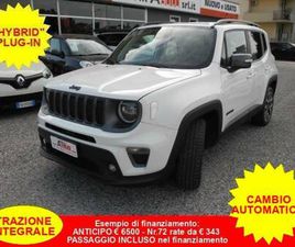 RENEGADE 1.3 T4 240CV PHEV 4XE AT6 S -PLUG-IN -UNICO PROPR.