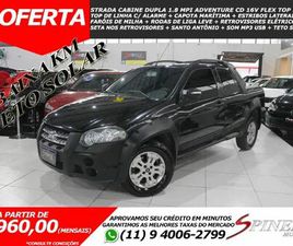 FIAT ADVENTURE FIAT STRADA CABINE DUPLA 1.8 MPI ADVENTURE CD 16V FLEX TOP DE LINHA C/ TETO SOLAR BAIXA KM