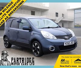 NISSAN NOTE 1.4 16V N-TEC+ HATCHBACK 5DR PETROL MANUAL EURO 5 (88 PS)