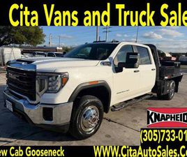 2022 GMC SIERRA 3500HD DRW CREW CAB *FLATBED* *GOOSENECK* *FLAT BED* CREW CAB GO
