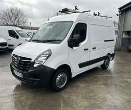 VAUXHALL MOVANO 2.3 CDTI 3500 L1H2 SWB MEDIUM ROOF AIR CON RACKING WHITE MANUAL