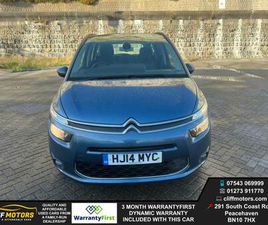 2014 CITROEN GRAND C4 PICASSO EXCLUSIVE - LONG MOT - 7 SEATS - £20 ROAD TAX - 3 MONTH WARRANTY