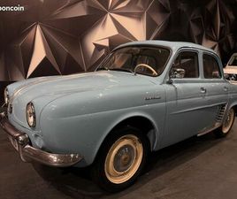 RENAULT DAUPHINE RENAULT DAUPHINE R1090 845 CM3 VENTOUX TOIT OUVRANT BLEU AZUR 1958 SORTIE DE GRANGE 1958 A RESTAURER