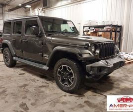 JEEP WRANGLER JEEP WRANGLER 2019R., SPORT S 4X4, 3.6L, OD UBEZPIECZALNI 3.6 BENZYNA 289KM