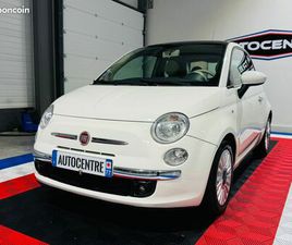 FIAT 500 FIAT 500 0,9 TWINAIR 85 CH LOUNGE / JANTES ALUMINIUM / TOIT PANORAMIQUE / GARANTIE 6 MOIS