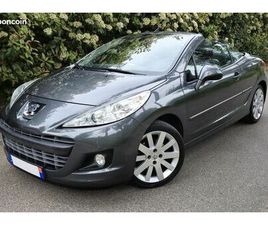 PEUGEOT 207 CC CABRIOLET FÉLINE 1.6L HDI 112CV, FAIBLE KMS 113.000, BOITE 6 VITESSES, GPS, BLUETOOTH, CLIM, KIT DISTRIBUTION EFFECTUER, ENTRETIEN COMPLET + FACT