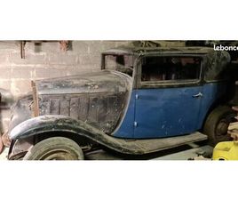 CITROEN ROSALIE CITROËN ROSALIE 10CV AL « COACH SICAL » 1933 À RESTAURER