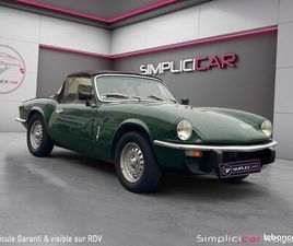 TRIUMPH SPITFIRE CABRIOLET TRIUMPH SPITFIRE 1500 FH 71 CH / CT OK / DOSSIER COMPLET RÉFECTION ATELIER SOUCHET / GARANTIE 12 MOIS