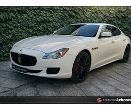 MASERATI QUATTROPORTE V8 530CH – BVA 8 – AWD – 52 000 KM – CUIR – GPS 16/9 – SUSPENSION SPORT – CHÂSSIS SPORT – JANTES NOIRES – RADAR AV/AR – ORIGINE JAPON – GA