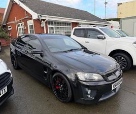 VAUXHALL VXR8 2009 09 VAUXHALL VXR8 6.2 V8 AUTO BLACK SALOON PETROL HOLDEN ULEZ