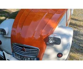 1984 CITROEN 2CV ORANGE MANUEL, 4 VITESSES CONDUITE À GAU...