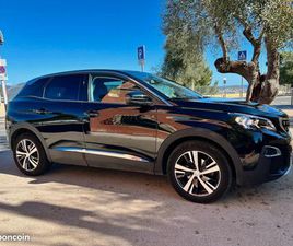 PEUGEOT 3008 ALLURE BOÎTE AUTO EAT8, PREMIÈRE MAIN, CONTRÔLE TECHNIQUE OK(09/2027), ENTRETIEN PEUGEOT, JAMAIS ACCIDENTÉE, PEINTURE MÉTALLISÉE NOIRE PERLA,