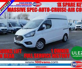 FORD TRANSIT CUSTOM 2.0 300 ECOBLUE LIMITED AUTO L1 H2 EURO 6 5DR