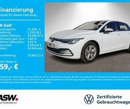 VOLKSWAGEN GOLF VOLKSWAGEN GOLF LIFE 2.0TDI DSG NAVI KLIMAAUTOMATIK ACC RFK