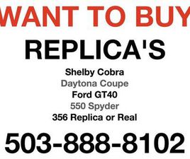 PORSCHE 550 REPLICA ◊ WANTED SHELBY COBRA DAYTONA COUPE FORD GT40 PORSCHE 356 550 REPLICA