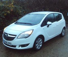 VAUXHALL MERIVA 2016 VAUXHALL MERIVA 1.4I 16V LIFE 5DR WHITE 58K MILES PSH YEARS MOT WARRANTY MPV PETROL MANUAL