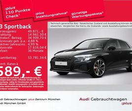 AUDI A3 SPORTBACK S3 AUDI S3 SPORTBACK TFSI S TRONIC PANO/MATRIX/B&O/NAVI+