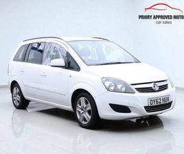 2013 VAUXHALL ZAFIRA 1.6I [115] EXCLUSIV 5DR MPV PETROL MANUAL