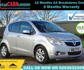 VAUXHALL AGILA 1.2 VVT SE AUTO EURO 5 5DR