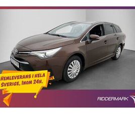 TOYOTA AVENSIS BREAK KOMBI 147HK ACTIVE PLUS KAMERA NAVI HALVSKINN