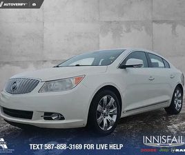 2010 BUICK LACROSSE CXL 1 OWNER, LOW KM, REMOTE STARTER, HEAT...