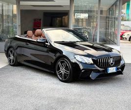 MERCEDES CLASSE E E 200 MERCEDES-BENZ E 200 AUTO 184CV CABRIO E6 IVA - 2018