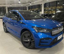 SKODA ENYAQ COUPE 80X 4X4 RS IV - HUIPPUVARUSTEET!** TRAVEL ASSIST / HUD / PANORAMA / VETOKOUKKU / 360KAMERA / KESSY / VALOMASKI / SÄHKÖPENKIT / MATRIX-LED / SU