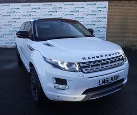 LAND ROVER RANGE ROVER EVOQUE COUPE SD4 2011 LAND ROVER RANGE ROVER EVOQUE 2.2TD PRESTIGE LUX (190BHP) 4X4 COUPE 3D AUTO