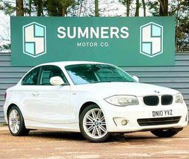 BMW SERIE 1 COUPE 120 2010 BMW 1 SERIES 120D SE 2DR COUPE DIESEL MANUAL