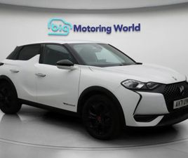 DS DS 3 CROSSBACK E-TENSE 50KWH PERFORMANCE LINE CROSSBACK 5DR ELECTRIC AUTO (136 PS) 17'' ALLOY WHEELS,PART LEATHER SUV 2021, 13464 MILES, £11700 - 33022312 - 