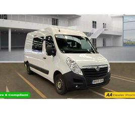 2019 VAUXHALL MOVANO 2.3 CDTI H2 VAN 130PS PANEL VAN DIESEL MANUAL