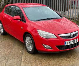 VAUXHALL ASTRA 2012 VAUXHALL ASTRA 1.7 CDTI 16V ECOFLEX EXCITE 5DR HATCHBACK DIESEL MANUAL