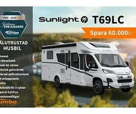 SUNLIGHT PROFILES T69 SUNLIGHT T69 LC ADVENTURE EDITION TUMBO 60ÅR