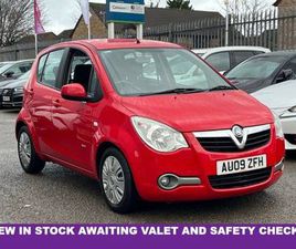 2009 VAUXHALL AGILA 1.2 16V CLUB MPV 5DR PETROL AUTO EURO 4 (AC) (85 PS)