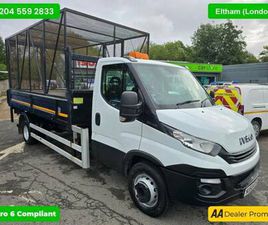 2019 IVECO DAILY 3.0D HPI 65C CAGED TIPPER IN WHITE, 45,000 MILES, 1 OWNER, EURO 6 ULEZ, 6-S NA D...