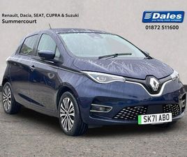 2021 (21) - ZOE 100KW RIVIERA LIMITED EDN R135 50KWH RC 5DR AUTO HATCHBACK