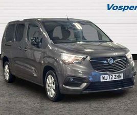 2022 VAUXHALL COMBO LIFE 1.5 TURBO D SE XL 5DR [7 SEAT] MPV DIESEL MANUAL