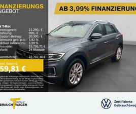 VOLKSWAGEN T-ROC T-ROC 1.0 TSI STYLE NAVI AHK VZE