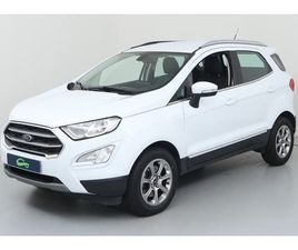FORD ECOSPORT FORD ECOSPORT ECOSPORT 1.0 ECOBOOST 125CH S&S BVA6 TITANIUM + CAMÉRA AR ESSENCE AUTO. 2018 - 53 963 KM