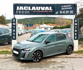 PEUGEOT 208 HYBRID 100 E-DCS6 ALLURE + CAMÉRA AV ET AR + GPS + SURVEILLANCE ANGLES MORTS + PEINTU...