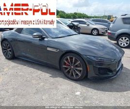 JAGUAR F-TYPE CABRIOLET P575 JAGUAR F-TYPE 2021 JAGUAR F-TYPE CONVERTIBLE AUTO R AWD 6.5 BENZYNA 575KM