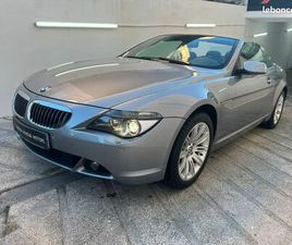 BMW SERIE 6 CABRIO 645 BMW 645 CI SÉRIE 6 (E63) CABRIOLET - 333CH - GPS - 64540 KMS - BVA - HISTORIQUE LIMPIDE - 1ERE MAIN