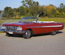 CHEVROLET IMPALA CABRIO 1961 CHEVROLET IMPALA CONVERTIBLE, HONDURAS MAROON, LONG-TERM OWNERSHIP,