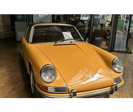 PORSCHE 911 CLASSIC TARGA 912 1967 TARGA SOFT WINDOW*BAHAMAGELB*FIRST DELIVERY PARIS A VENDRE