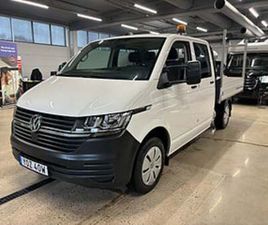 VOLKSWAGEN TRANSPORTER CHASSI DUBBELHYTT T30 2.0 TDI 110HK VÄRMARE MOMS