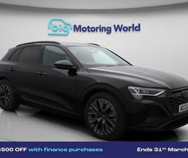 AUDI Q8 E-TRON 55 BLACK EDITION SUV 5DR ELECTRIC AUTO QUATTRO 114KWH (11KW CHARGER) (408 PS) £500 TOWARDS YOUR SUV 2023, 14148 MILES, £40800 - 33024276 - EXCHAN