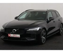 VOLVO V60 T6 R-DESIGN 2.0T6 4X4 RECHARGE PHEV GEARTRONIC + GPS + CAMERA + HALF/LEDER + CAMERA + PDC + CRUISE + ALU + TREKHAAK